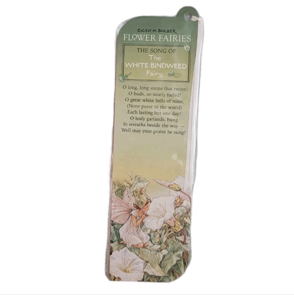 If 2008 Song White Bindweed Fairy Bookmark, Cicely M Barker Flower Fairies #6308